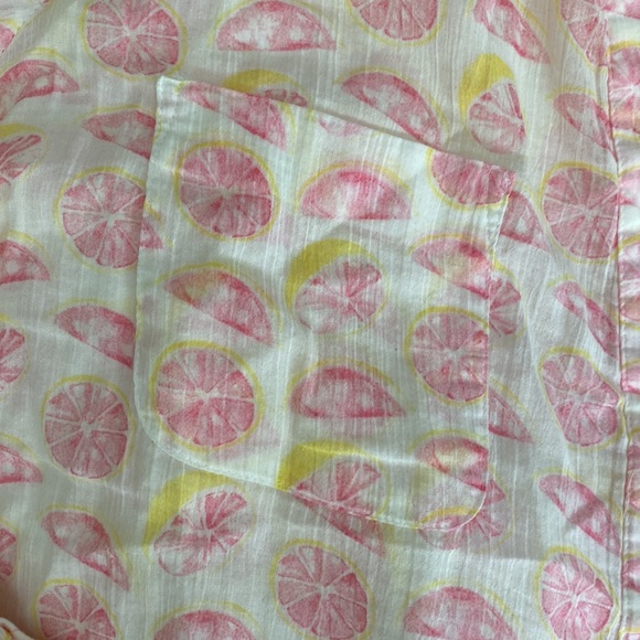 Joie Grapefruit Print Lightweight Blouse - Picture 4 of 7